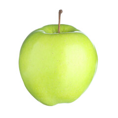 One fresh green apple isolated on white