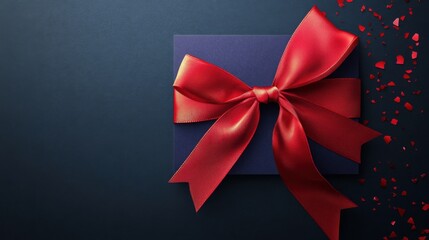 Gift card with ribbon perfect for promotions