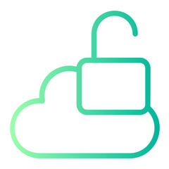 unlock gradient icon