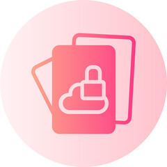 Obraz premium document gradient icon