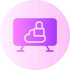 computer security gradient icon