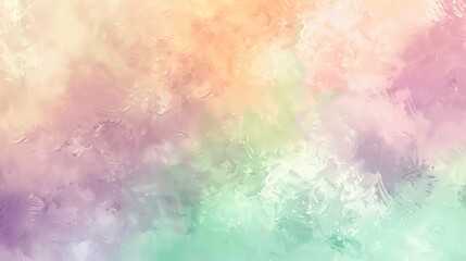 Obraz premium A pastel gradient background blending soft purple, light green, and peach