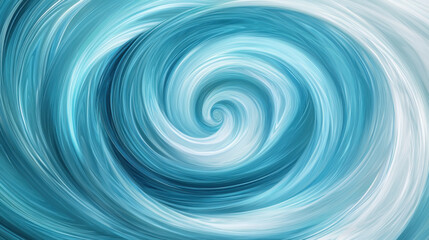 Fototapeta premium Abstract blue and teal swirls with soft white highlights for modern design