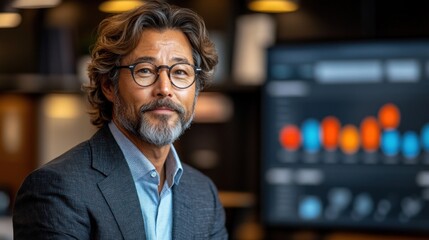 Business leader giving a presentation on digital transformation