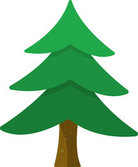 Obraz premium Christmas tree on isolated background as decoration for Christmas