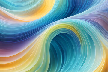 Pastel color abstract soft wave texture background, Generated by ai