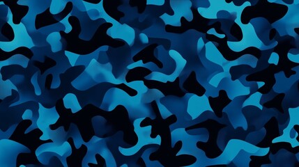 Obraz premium Captivating Blue Camouflage Design for Modern Applications