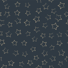 Christmas stars on blue background