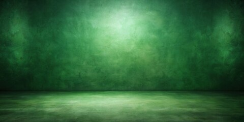 Deep green shades painted canvas studio background fitting for advertising and concepts Depth of Field
