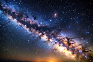 Fototapeta premium Deep space galaxy Milky Way night sky filled with stars