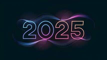 Vibrant Creative Celebration 2025 Colorful Digital Design Background 