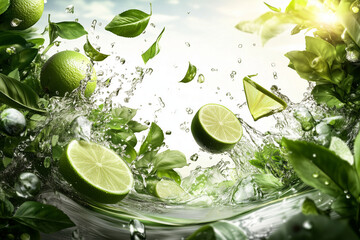 lime splashes