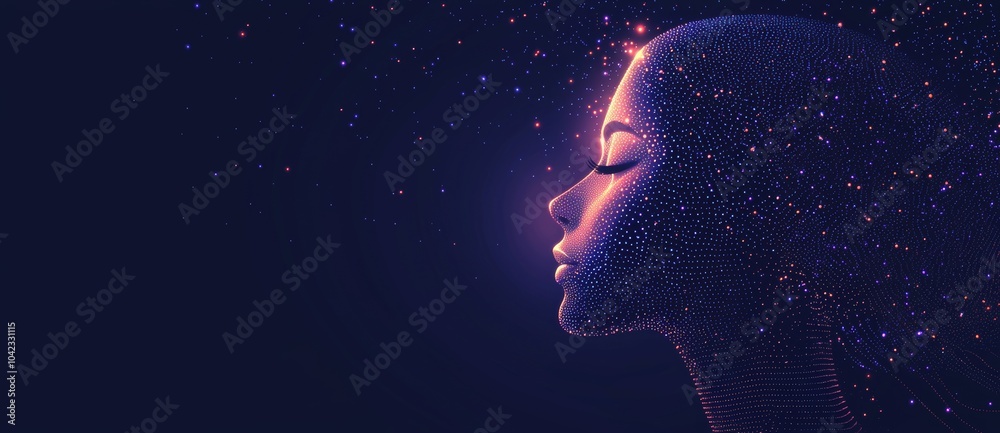 Poster using stock and deep learning technology, businesses analyze automated data and display it via text.