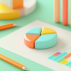 Obraz premium Accounting and finance auditing, marketing and research profit concept graphs, accounting graphs economy investment graphs.
