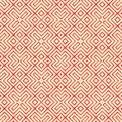Geometric ornate. Checks, crosses seamless pattern. Checkered ornament. Squares, rectangles illustration. Tiles wallpaper. Ethnic motif. Linear background. Diamonds digital paper. Rhombuses print.