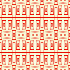 Geometric ornate. Checks, bars seamless pattern. Checkered ornament. Squares, rectangles illustration. Tiles wallpaper. Ethnic motif. Mosaics background. Digital paper. Embroidery textile print