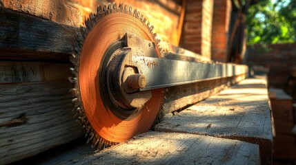 Construction Site with Industrial Equipment and Building Progress