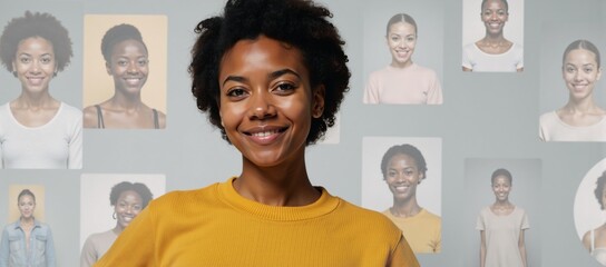 Social Network Profiles Overlapping Images Showcasing Creativity Style Among African American Girls