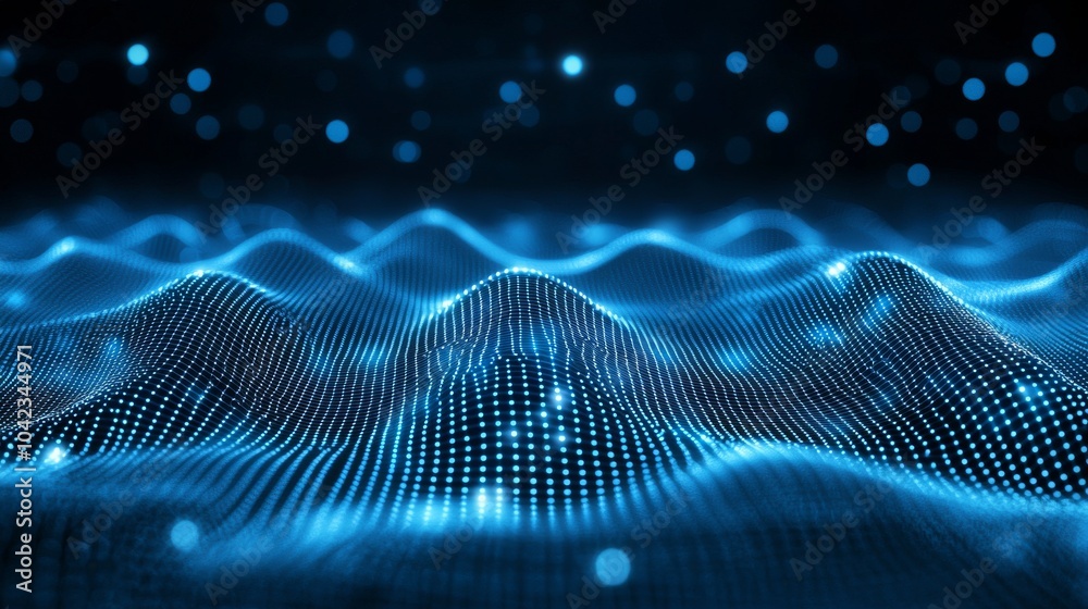 Poster concept of big data. digital neural network. introduction to stock. future cyberspace. abstract busi