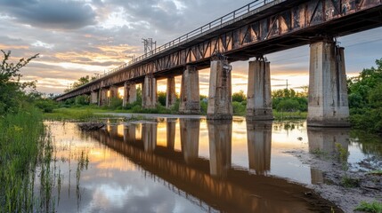 Bridges Over Rivers in Scenic Landscapes