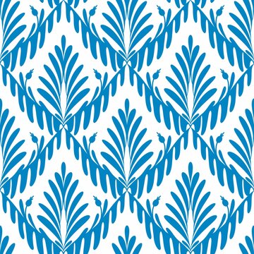 seamless pattern design in blue
