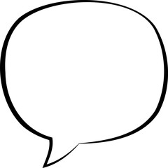 Retro Monochrome Speech Bubble Art