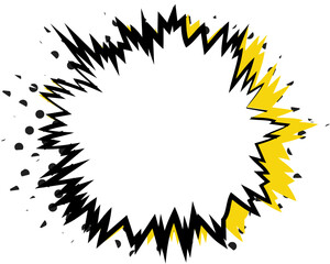 Vintage Yellow Tone Speech Bubble Illustration