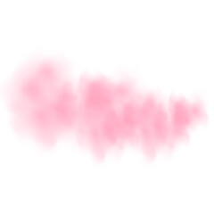 Illustration of a sky with warm orange and pink hues, scattered clouds lit by the setting sun. © gala