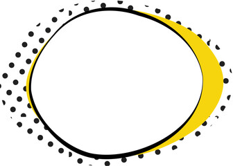 Vintage Yellow Tone Speech Bubble Illustration