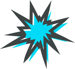 Blue Speech Bubble Pop Art Illustration