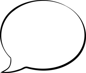Retro Monochrome Speech Bubble Art