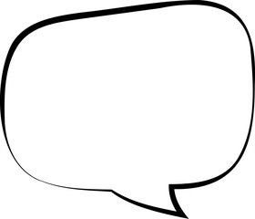 Monochrome Comic Speech Bubble Design