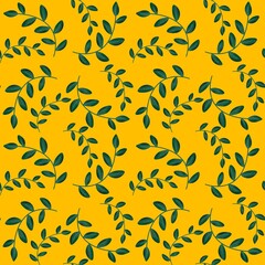 Abstract floral seamless retro flower pattern for fabrics and linens