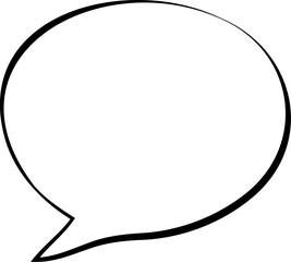 Monochrome Comic Speech Bubble Design