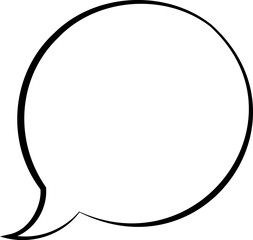 Retro Monochrome Speech Bubble Art