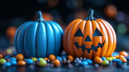 Fototapeta premium halloween jack o lantern pumpkin