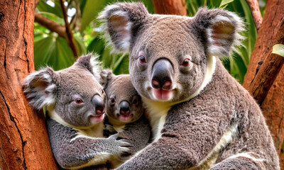 Naklejka premium koala bear cub