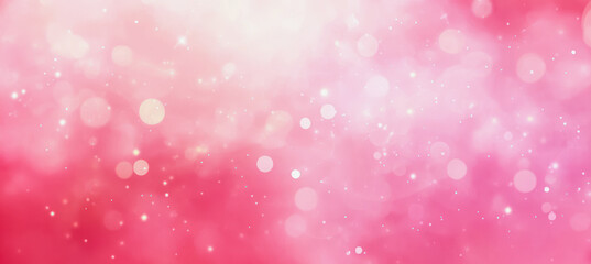 Obraz premium A soft pink gradient background with sparkling bokeh effects creating a dreamy atmosphere for uplifting designs and creative projects