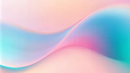 Obraz premium Smooth abstract gradient, serene, featuring soft pink and blue curves on a light background. 