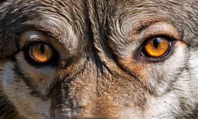 wolf eyes close up portrait