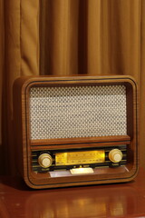 old radio isolated