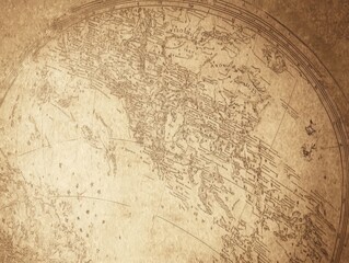 Fototapeta premium Vintage World Map.