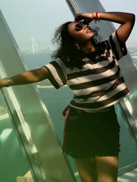 Fashion photoshoot At the Palm, Dubai.