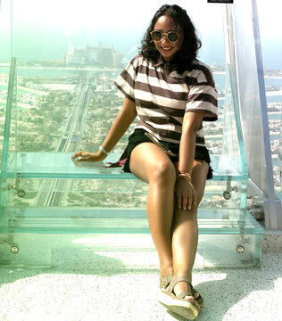 Fashion photoshoot At the Palm, Dubai.