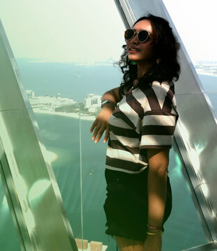 Fashion photoshoot At the Palm, Dubai.