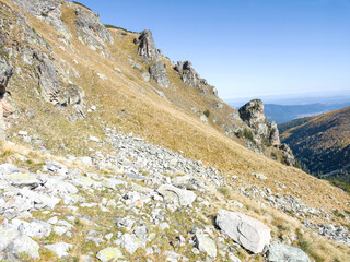 Landscape of Rila Mountain near Malyovitsa Lakes, Bulgaria