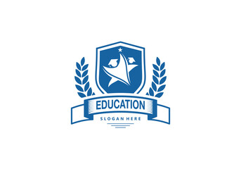 Education logo vector or university logo design.