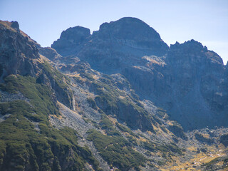 Landscape of Rila Mountain near Malyovitsa Lakes, Bulgaria