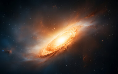 Fototapeta premium Starry sky theme science and technology background