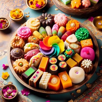 easter cake and eggs